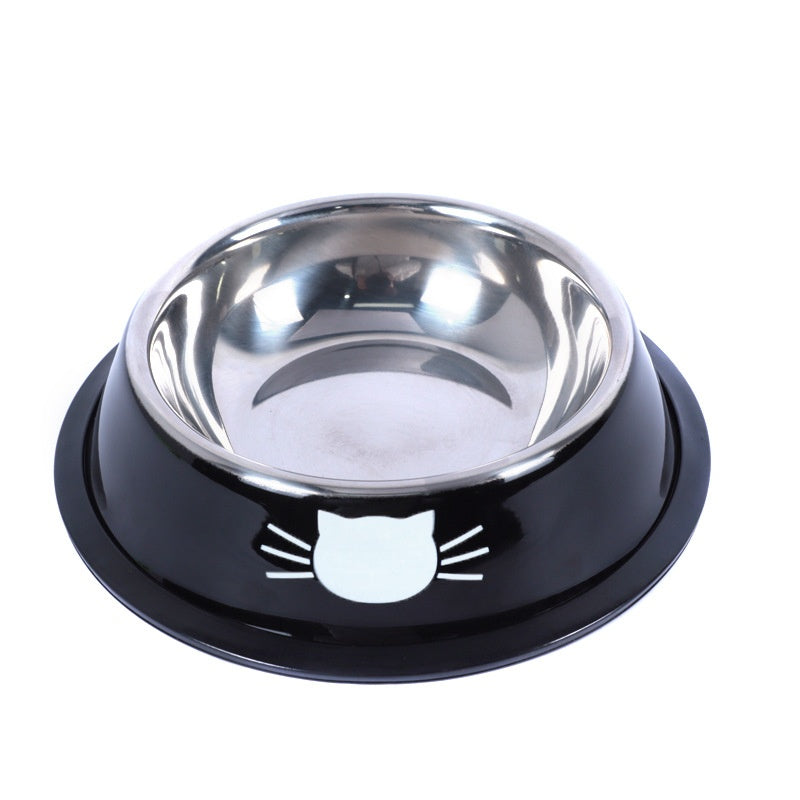 Pet Bowls For Small Cats, Non-Slip Stainless Steel Cat Food Bowls With Removable Rubber Base