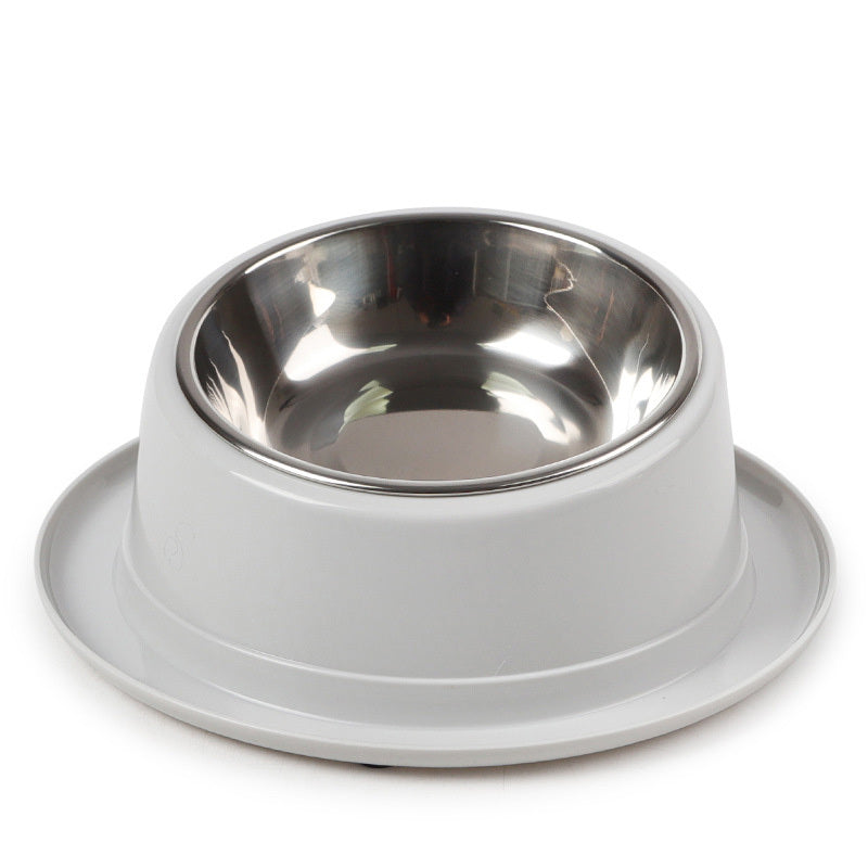 Domestic Stainless Steel Non-Slip Tilting Cat Bowl